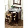 James Martin Vanities Brittany 30in Single Vanity, Burnished Mahogany, w/ 3 CM Eternal Serena Quartz Top 650-V30-BNM-3ESR